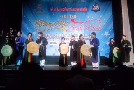 Đoàn học sinh trường trung cấp VH,NT&DL BẮC NINH đạt thành tích cao tại hội thi “tiếng hát sinh viên” toàn quốc lần thứ XIII – 2014 tại thành phố Hồ Chí Minh